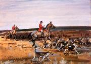 unknow artist Classical hunting fox, Equestrian and Beautiful Horses, 010. oil on canvas